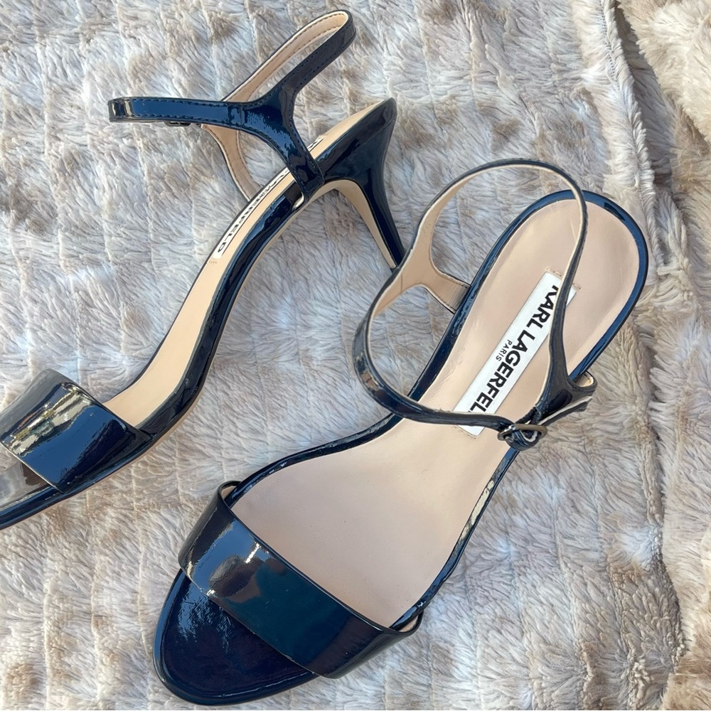 Karl Lagerfeld Patent Black Women's Heel